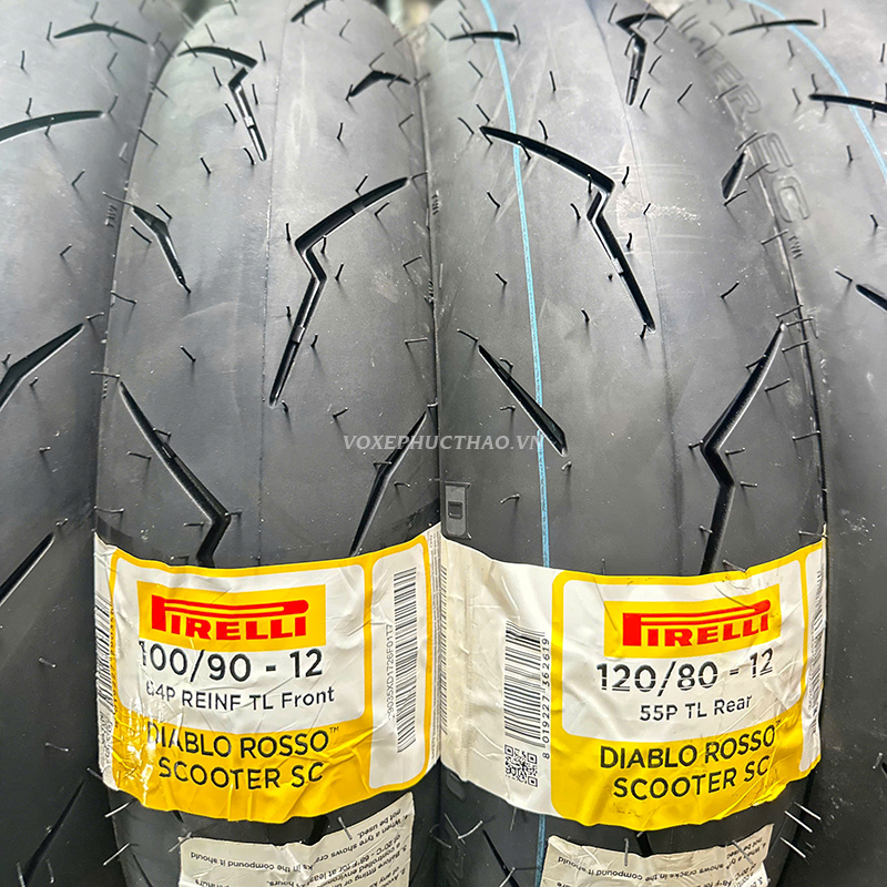 PIRELLI DIABLO ROSSO SCOOTER SC 100/90-12 TL - 120/80-12 TL